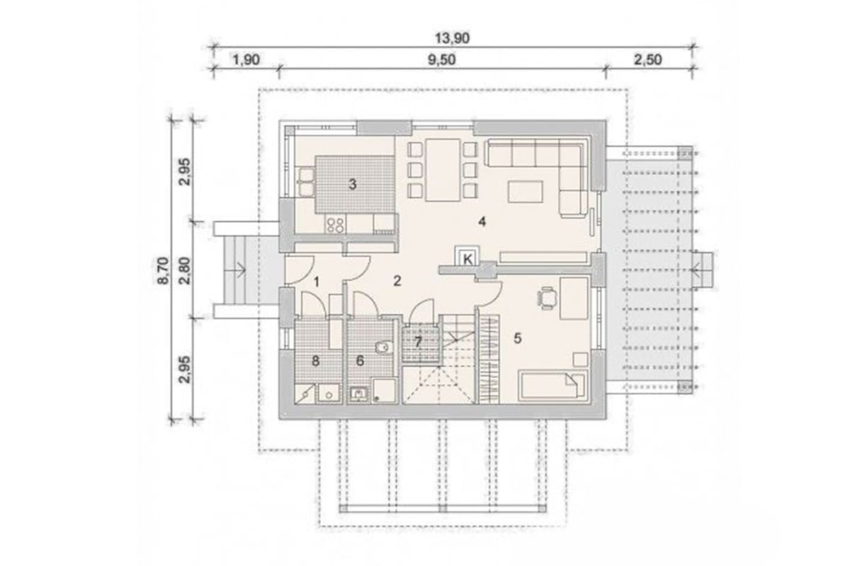 Фото плана дома от 150 м²