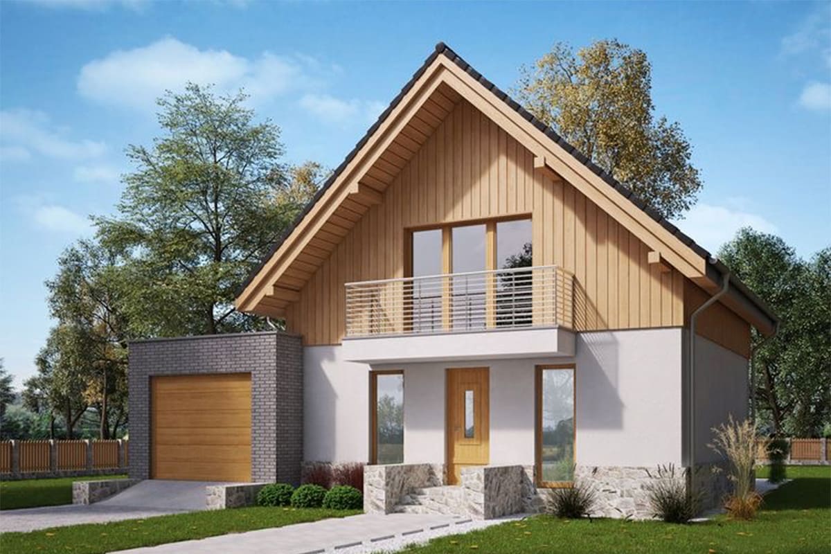 Фото каркасного дома от 150 м²