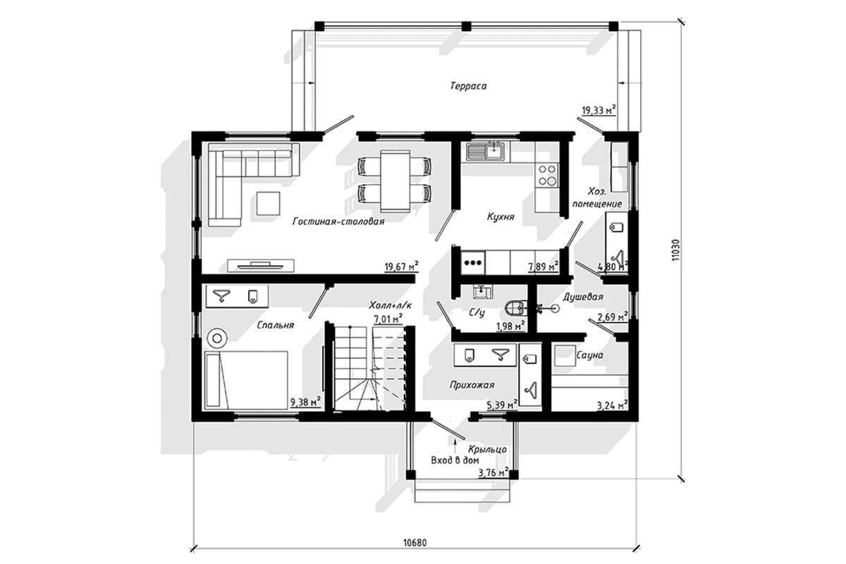 Фото плана дома от 150 м²