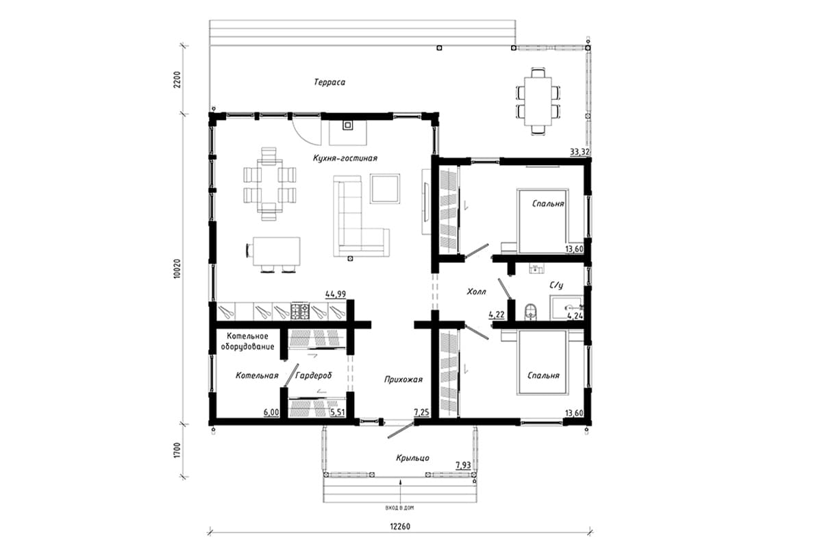 Фото плана дома до 150 м²
