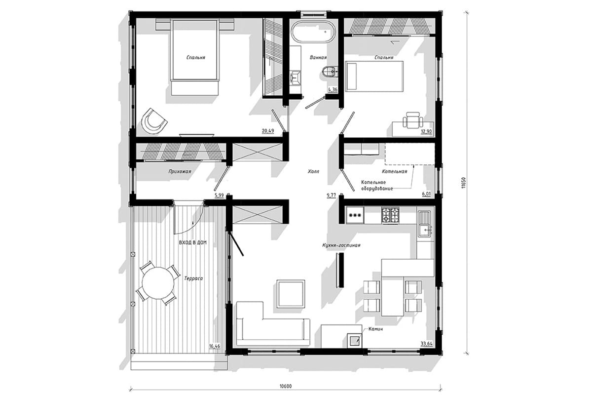 Фото плана дома до 150 м²