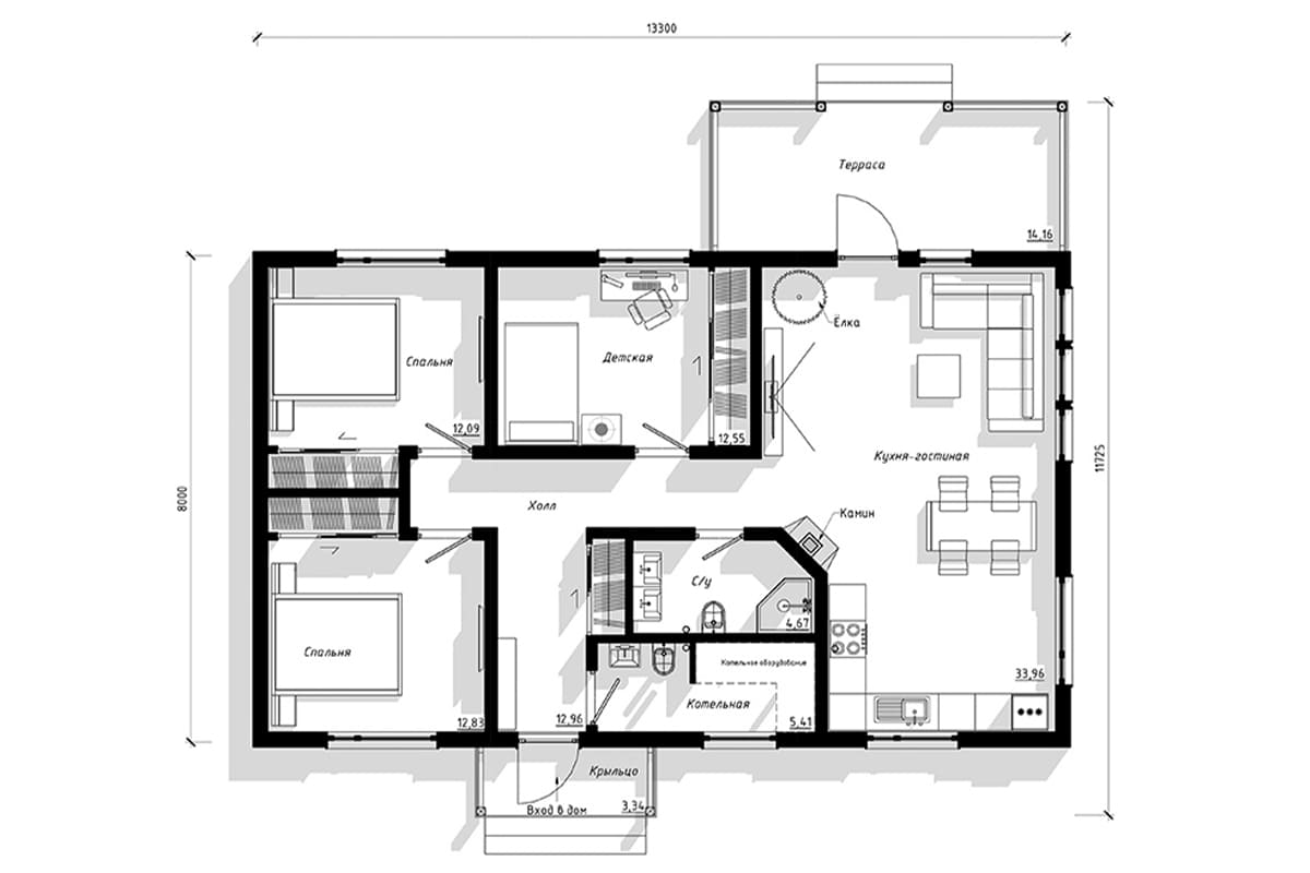 Фото плана дома до 150 м²