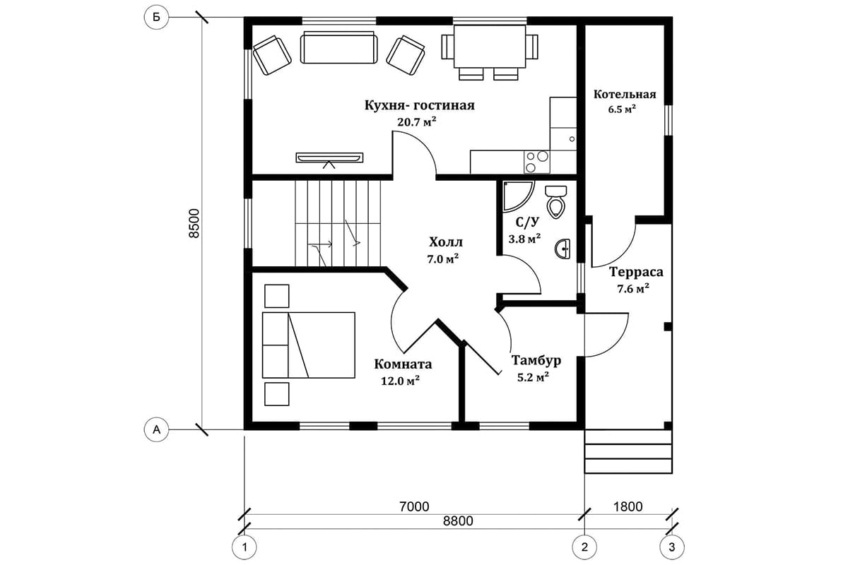 Фото плана дома до 150 м²