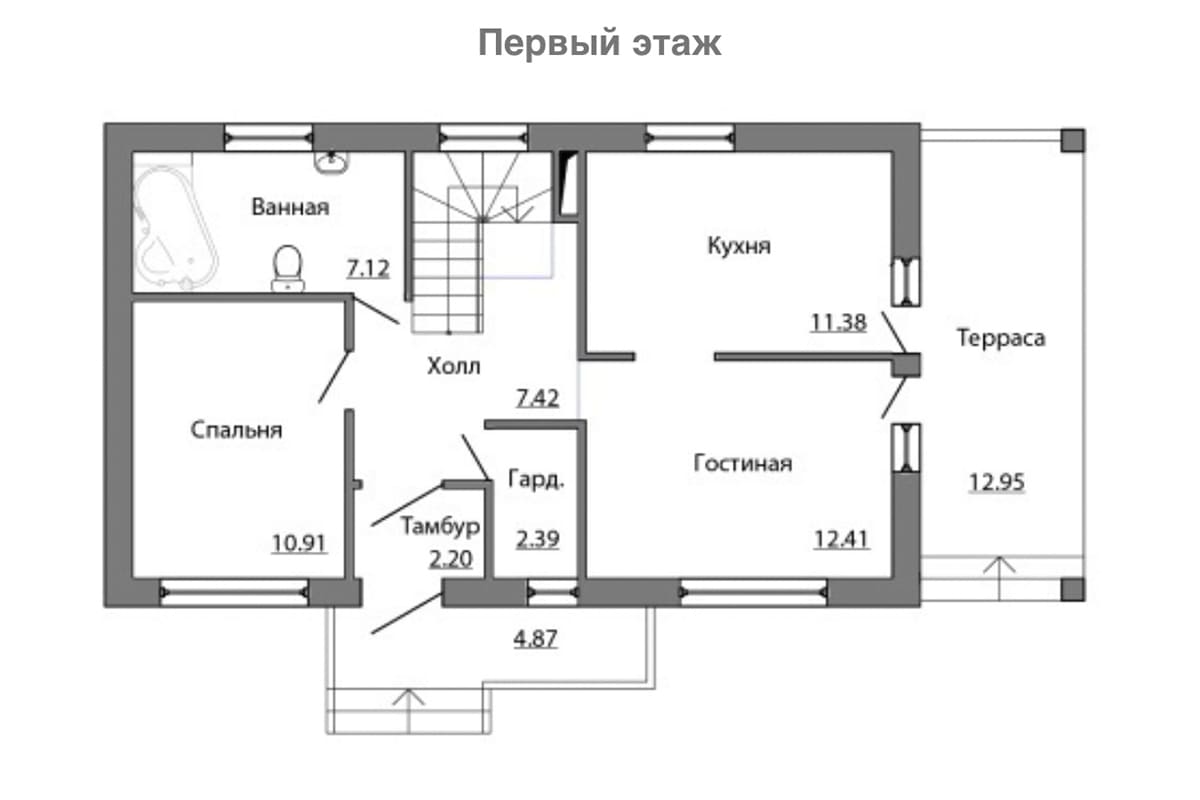 Фото плана дома до 150 м²