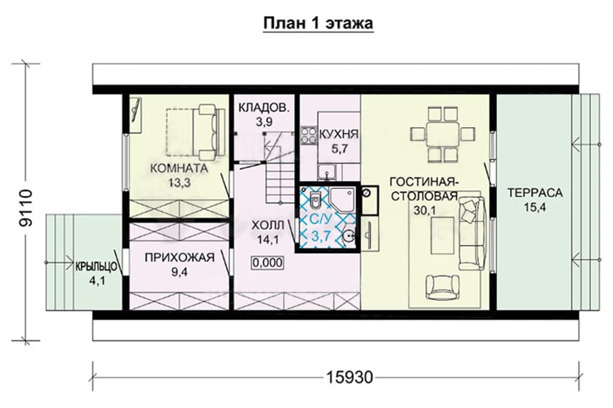 Фото плана дома до 150 м²
