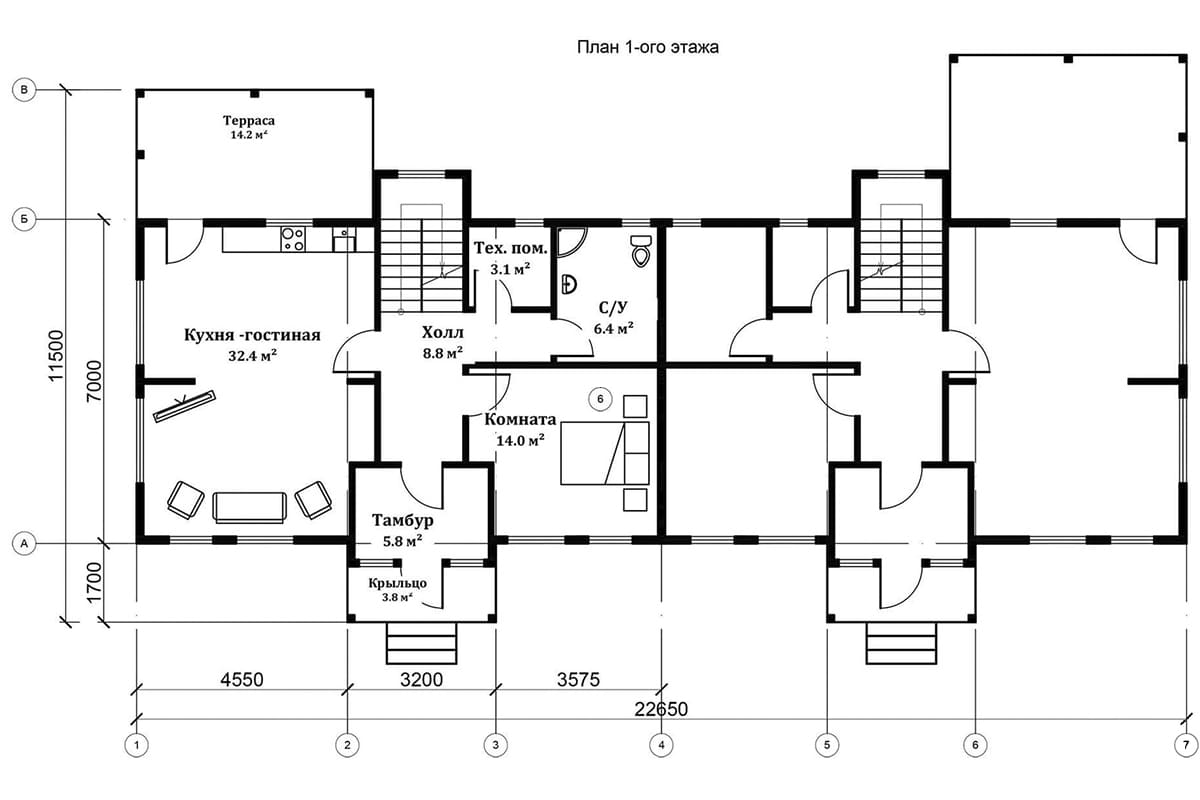 Фото плана дома от 150 м²