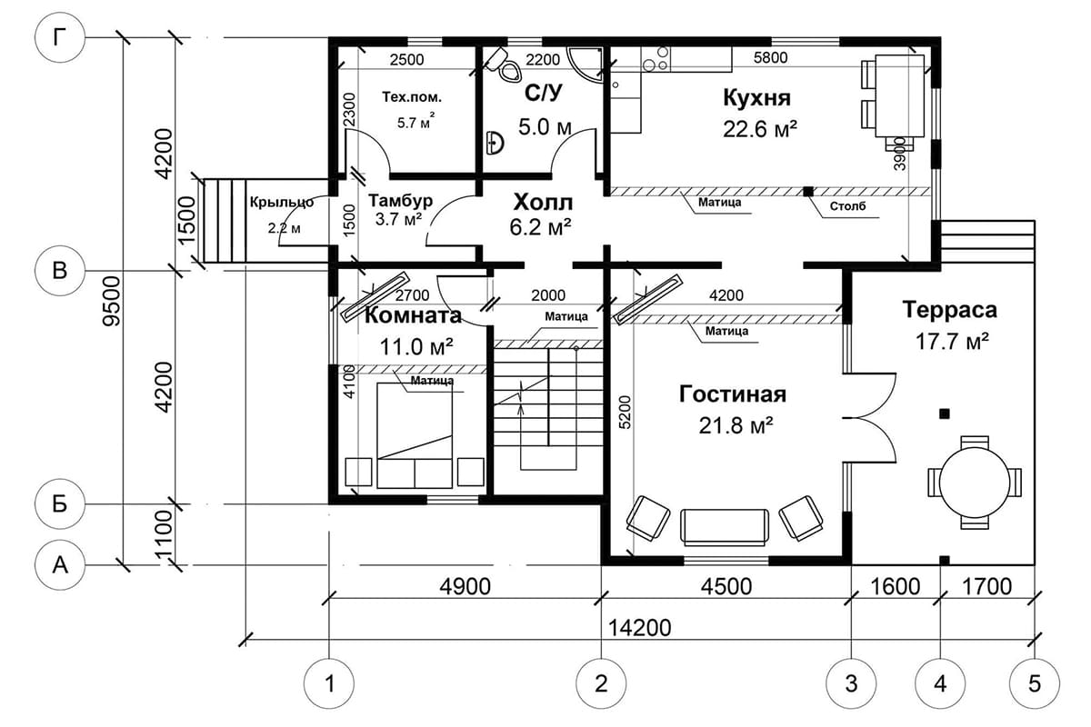 Фото плана дома от 150 м²