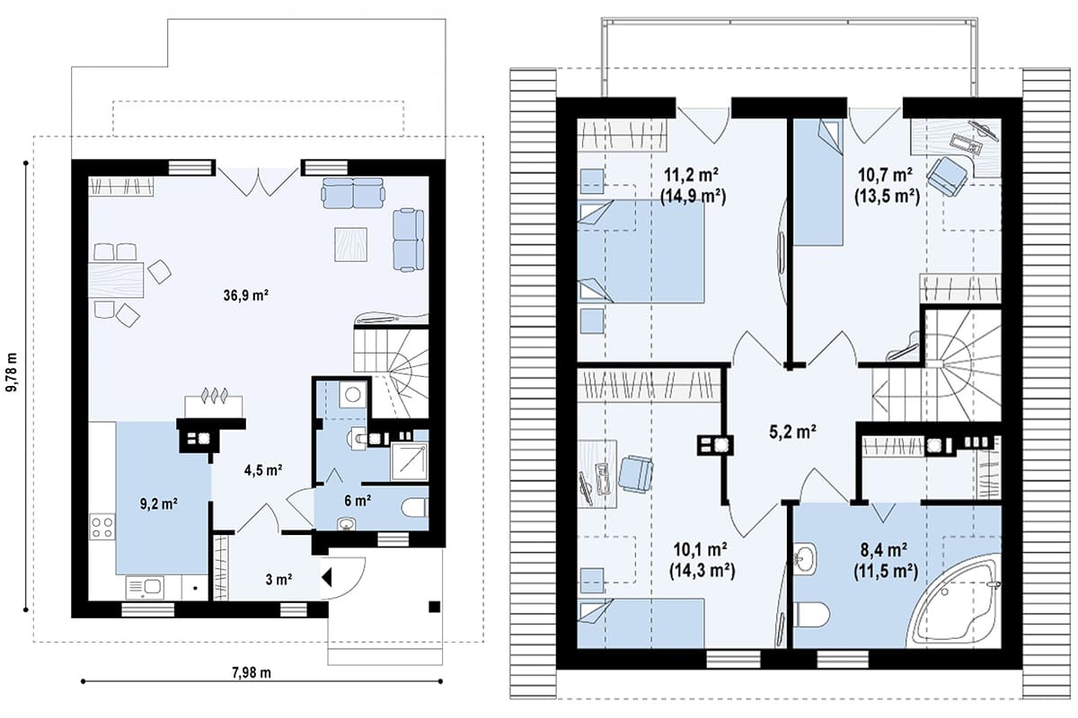 Фото плана дома от 150 м²