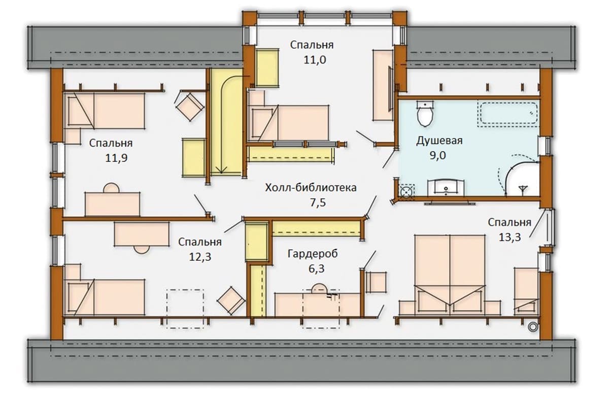 Фото плана дома от 150 м²