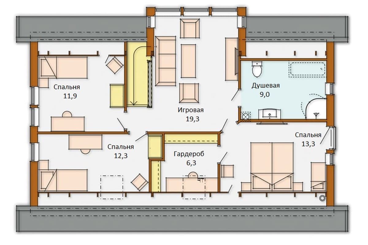Фото плана дома от 150 м²