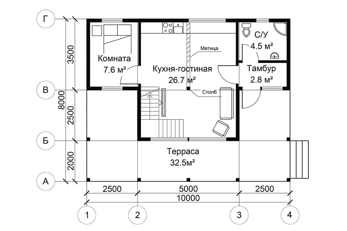 Фото плана дома до 100 м²