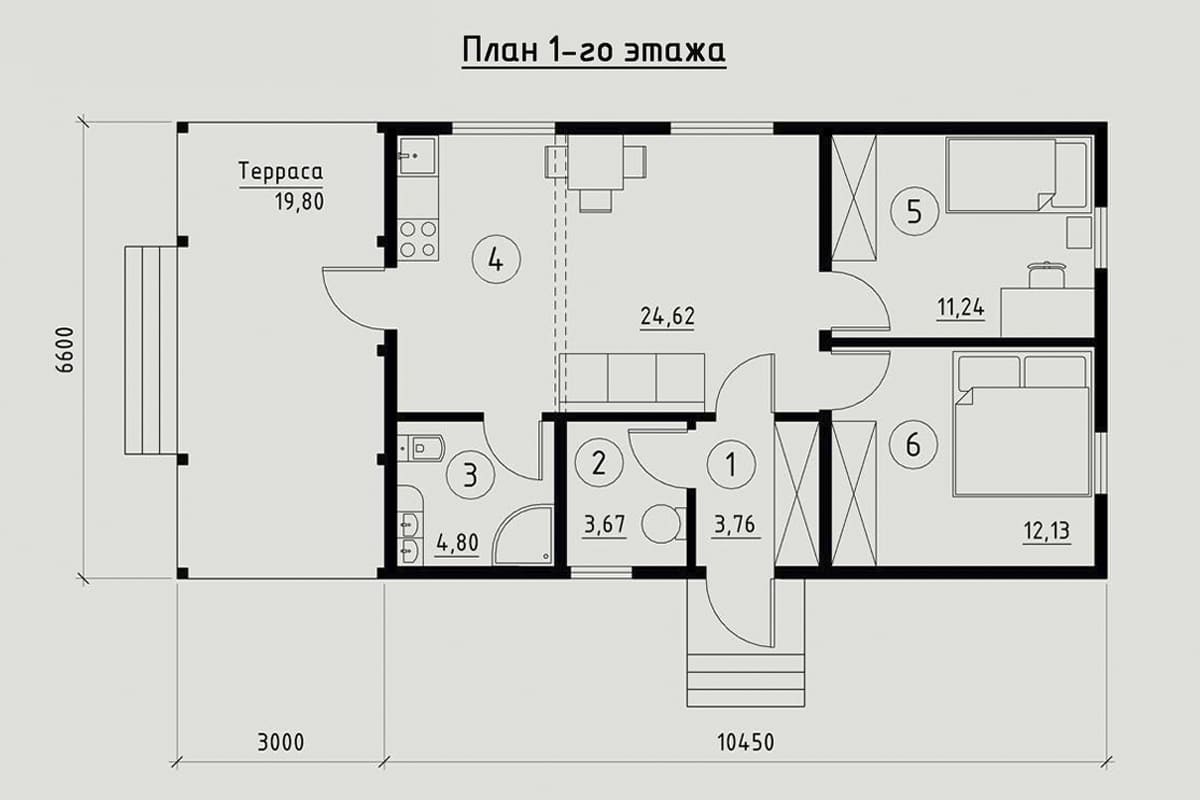 Фото плана дома до 100 м²