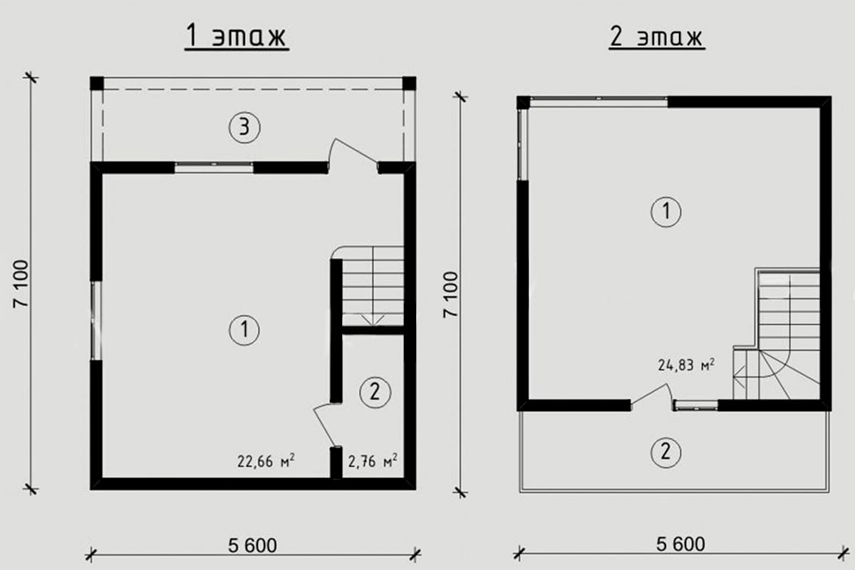 Фото плана дома до 100 м²