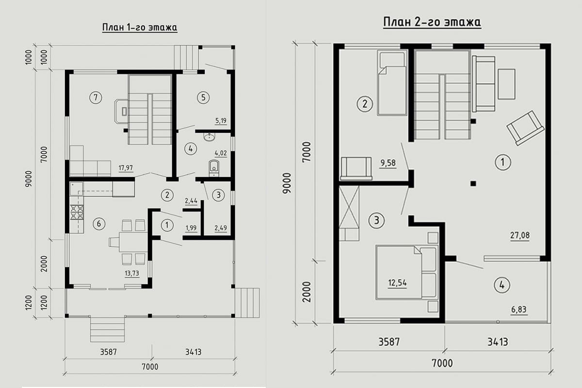 Фото плана дома от 150 м²